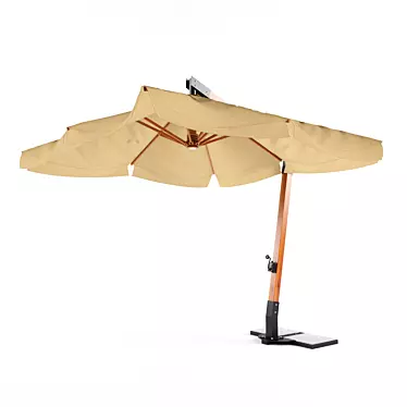 Stylish Patio Parasol 3D model image 1 