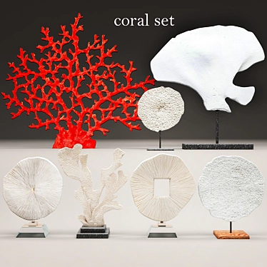 Oceanic Coral Set 3D model image 1 