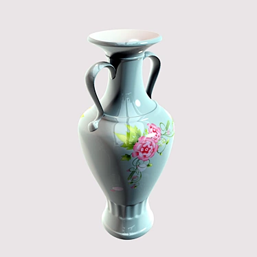 Elegant Glass Vase 3D model image 1 