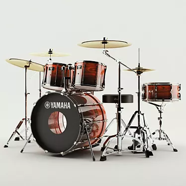 Yamaha Recording Custom Drums 3D model image 1 
