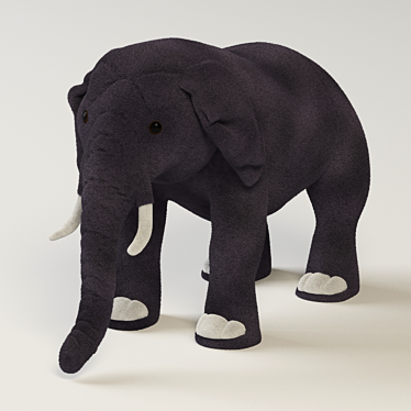 Playful Pachyderm Companion 3D model image 1 