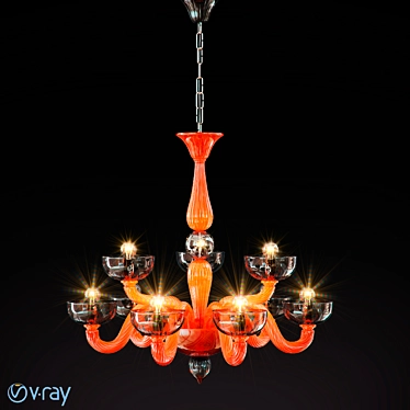 Title: Murano Crystal Chandeliers - Vetri Lamp Collection 3D model image 1 