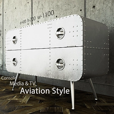 Title: Aviator Aluminum Console 3D model image 1 
