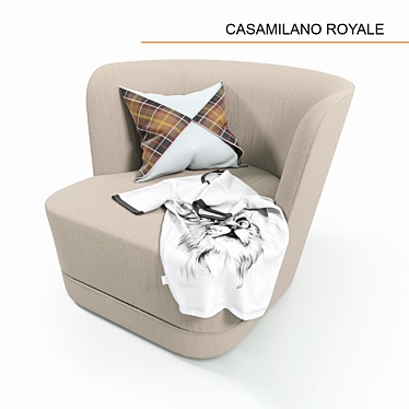 Elegant Casamilano Royale Armchair 3D model image 1 