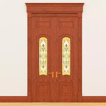 Elegance Classic Door 3D model image 1 