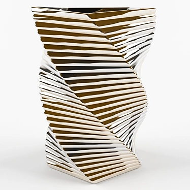  Twisted Ceramic Vase 3D model image 1 