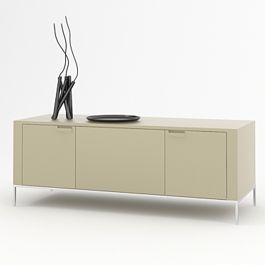 Elegant Modern Sideboard by CC 3D model image 1 