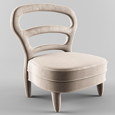 Elegant PROMEMORIA Nina Armchair 3D model image 1 