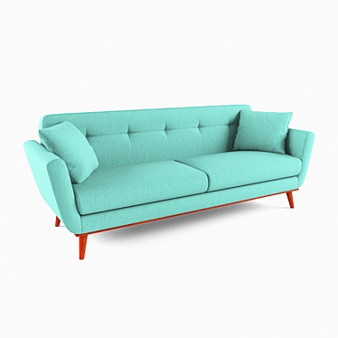 Elegant Hanford Sofa: Max 2015, Max 2012, FBX 3D model image 1 