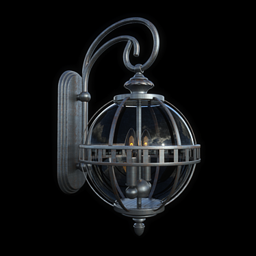 Elegant Outdoor Pendant Light 3D model image 1 