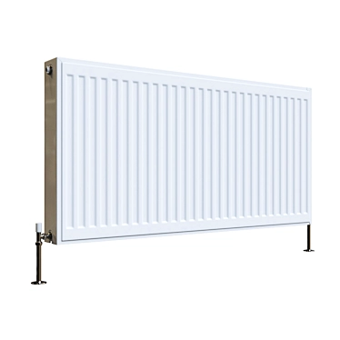 Sleek Radiator: 10x120x60 cm 3D model image 1 