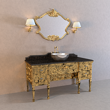 Elegant Gaia Impero Vanity 3D model image 1 