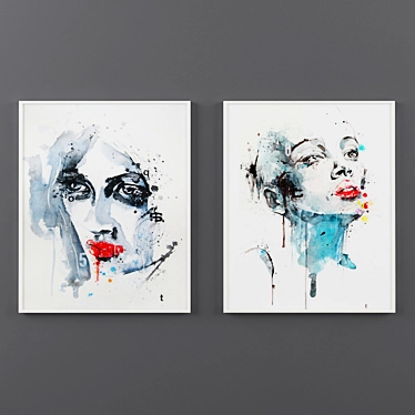 Watercolor Portraits by Ben Tour 3D model image 1 