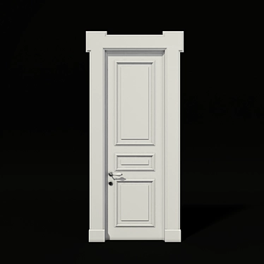 Custom Classic Door, 900x2700mm 3D model image 1 