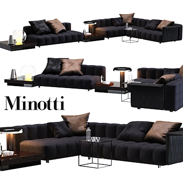 Luxury Minotti Freeman Sofa 3D model image 1 