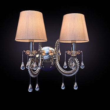 Elegant Monmartre Wall Sconce 3D model image 1 