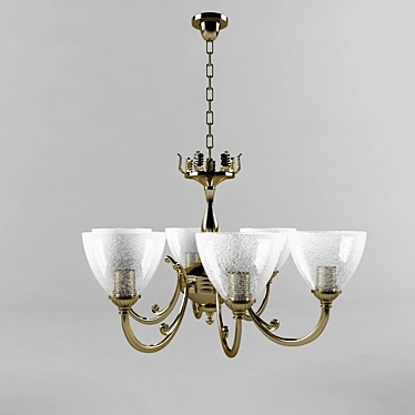 Amanda Glass Chandelier 3D model image 1 