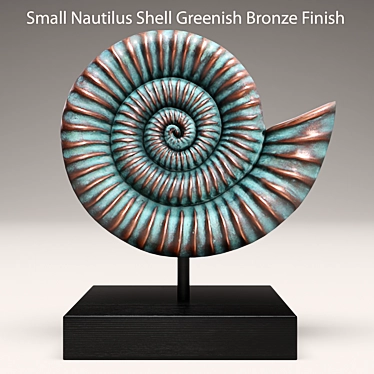 Tropical Nautilus Shell Décor 3D model image 1 