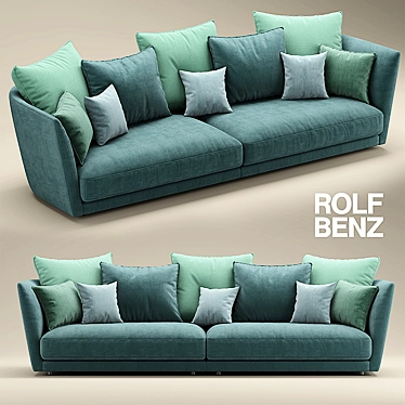 Elegant Rolf Benz Tondo Sofa 3D model image 1 