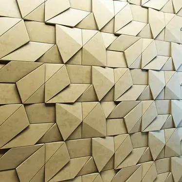 Origami-inspired 3D Wall Panel 3D model image 1 