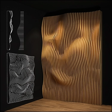 Versatile Parametric Wall Design 3D model image 1 