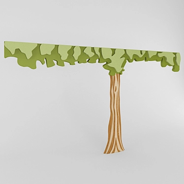 Whimsical Tree Wall Decor 3D model image 1 