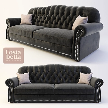 Luxurious Royal Costa Bella Sofa 3D model image 1 