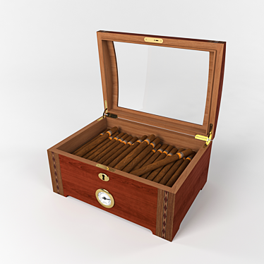 Exquisite Humidor: Detailed and Versatile 3D model image 1 