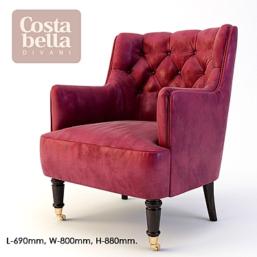 Costa Bella Candice Chair: Elegant Comfort for Your Home 3D model image 1 