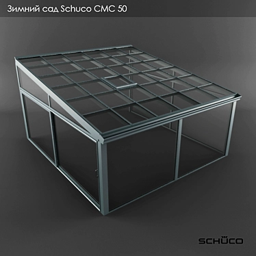 Schuco CMC 50 Winter Garden with Pent Roof 3D model image 1 