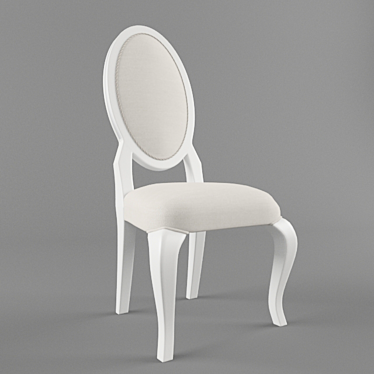 Elegant Louise Chair 3D model image 1 