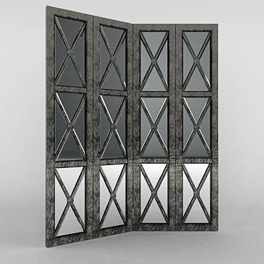 Ornamental Privacy Screen 3D model image 1 