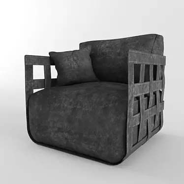 Rugiano Braid Chair: Sleek and Stylish Seating 3D model image 1 