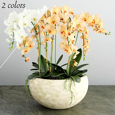 Title: Delicate Orchid Bloom 3D model image 1 
