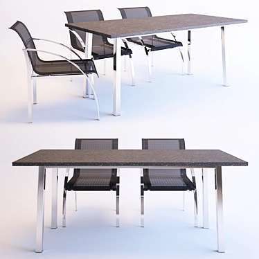 Renava Toluca: Sleek Outdoor Dining 3D model image 1 