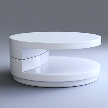 Elegant White Sybil Coffee Table 3D model image 1 