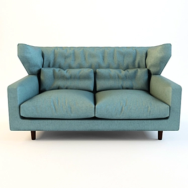 Folk Sofa: Sleek and Stylish 3D model image 1 