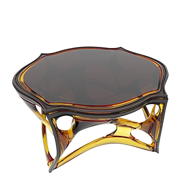 Modern Wood Coffee Table 3D model image 1 