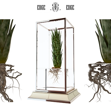  Desert Oasis: Cactus in Vase Stand 3D model image 1 
