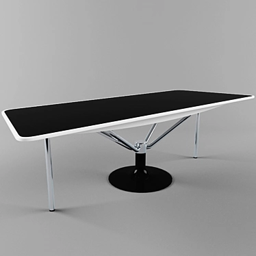 Vintage Space Odyssey Diner Table 3D model image 1 