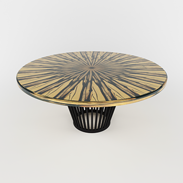 Ebony Moon Dining Table 3D model image 1 