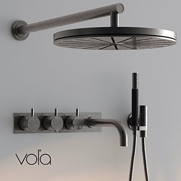 Vola Combi 22: Cutting-Edge Thermostatic Mixer 3D model image 1 