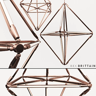 Elegant Geometric Sculpture by becbrittain 3D model image 1 