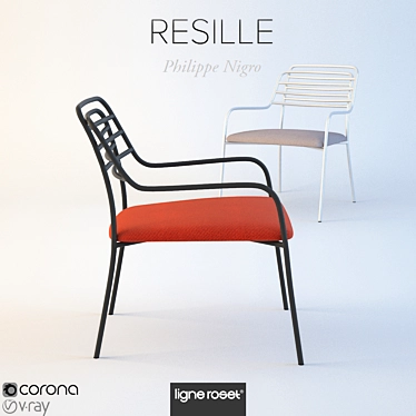 Résille Chair: Dual-Purpose Design by Philippe Nigro 3D model image 1 