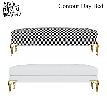 Elegant Contour Daybed by Paul Mathieu 3D model image 1 