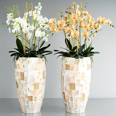 Elegant Orchid 3D Model 3D model image 1 