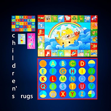 KidZone Interactive Learning Rugs 3D model image 1 
