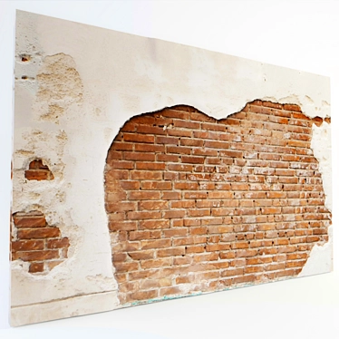 Authentic Aged Brick Wall by iNEO 3D model image 1 