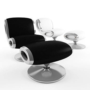 Sleek Moroso Gluon Chair 3D model image 1 