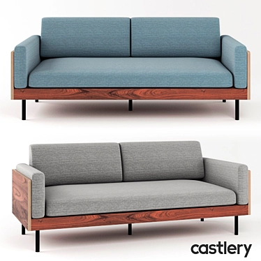 Contemporary William Sofa 3D model image 1 